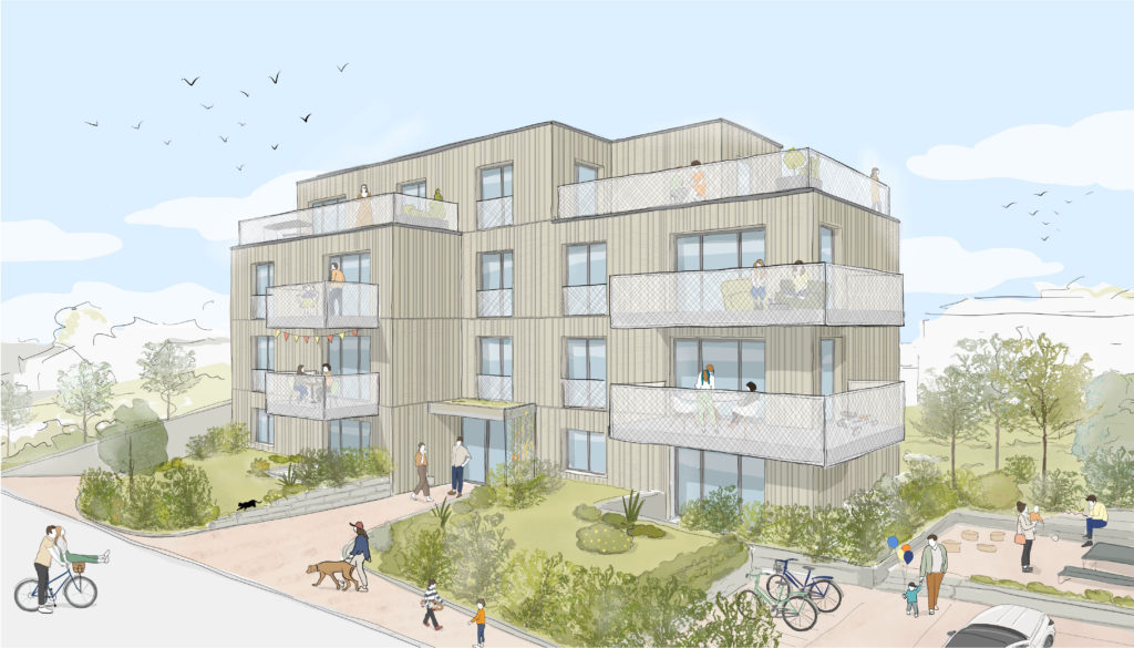 Ankündigung Erstvermietung 1.5-Zimmer-Wohnung in Wallisellen - Aussenansicht