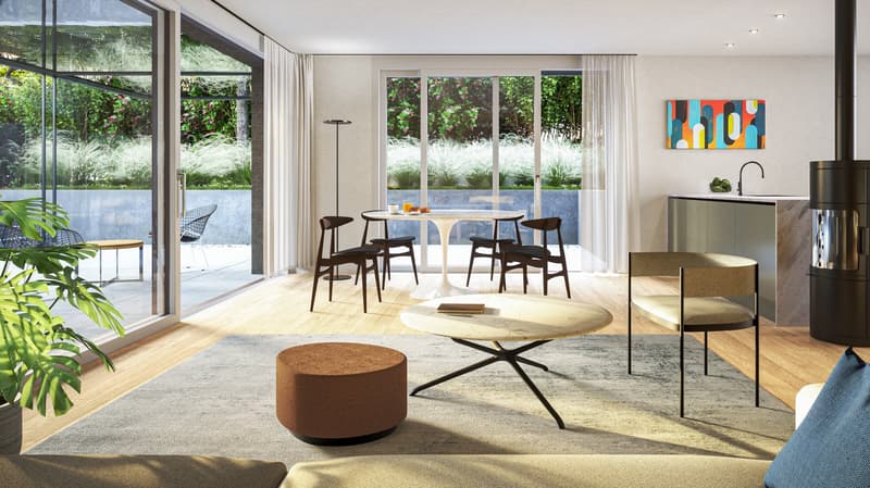 attraktive 4.5 Zimmer-Gartenwohnung - Birmensdorf Mühlemattstrasse, Gartenwohnung