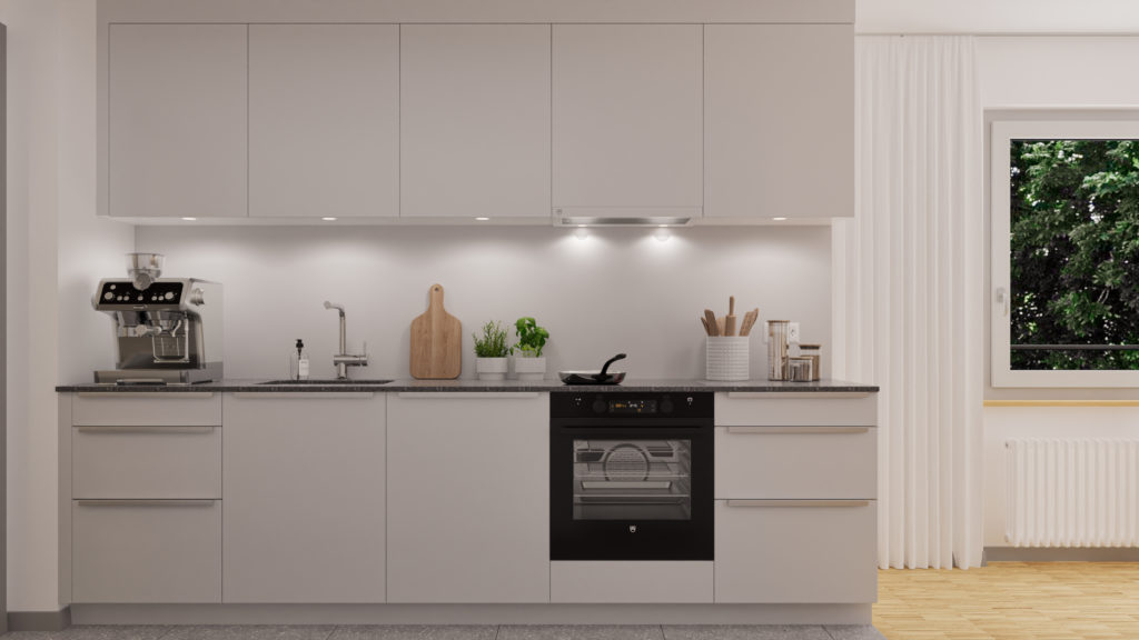 Visualisierung 3.5 Zimmerwohnung_Küche