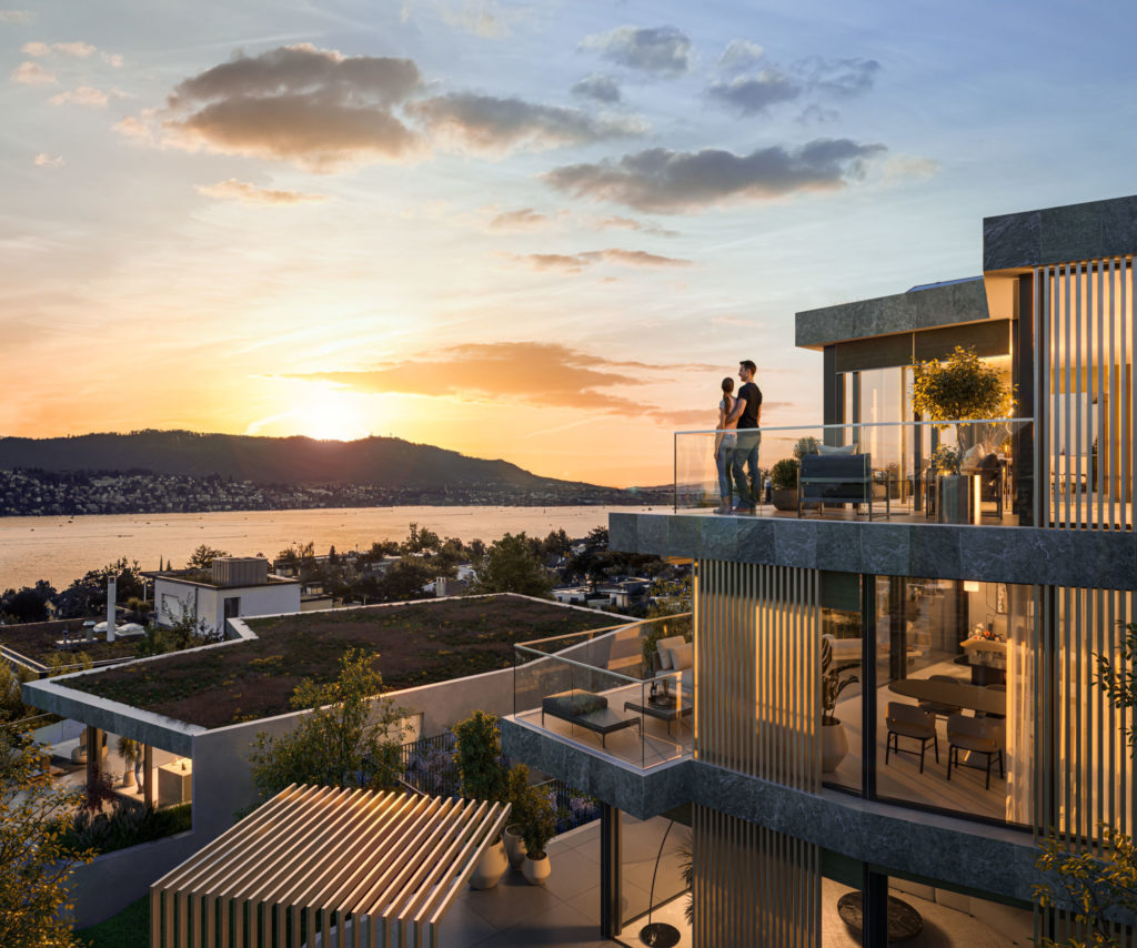 Neubau 5.5 Zimmer Eigentumswohnung in Küsnacht - Aussenvisualisierung