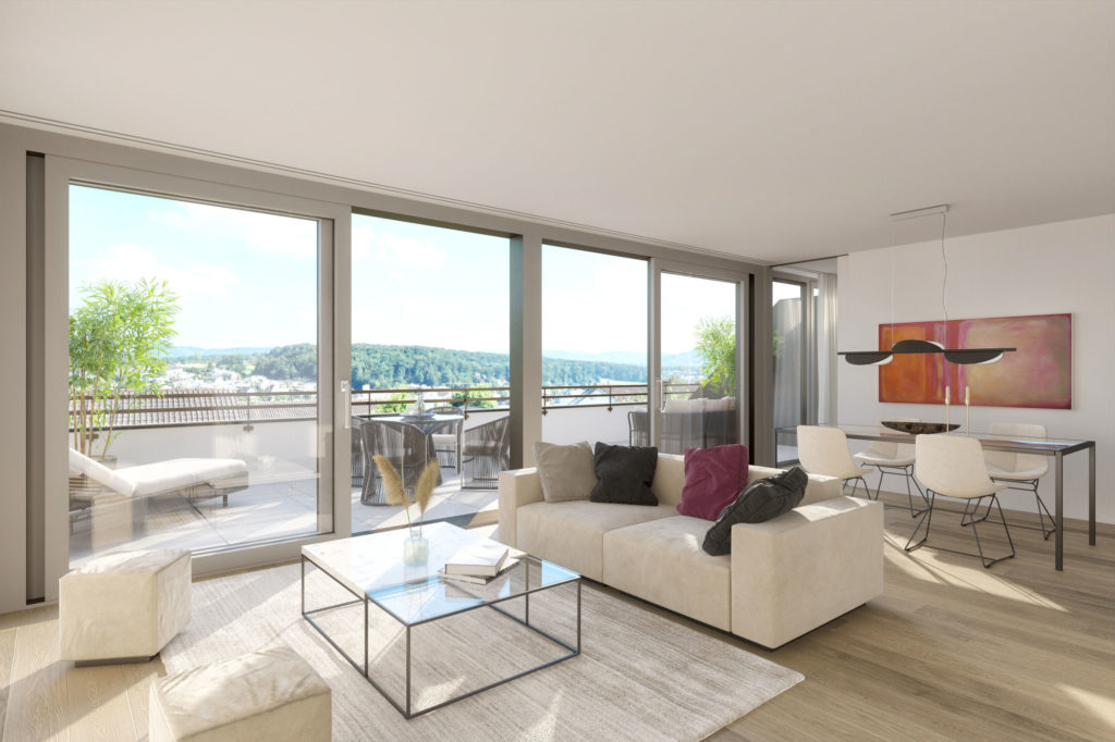 Exklusives Wohnen in Oberwil BL - 2. Obergeschoss | Wohnung 8 | Wohnzimmer