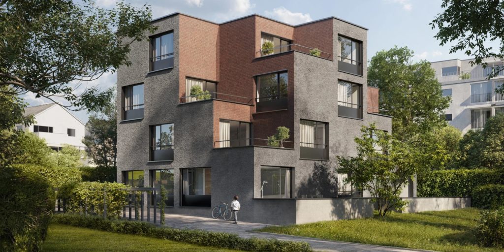 Neubau mit 8 Eigentumswohnungen in Küsnacht ZH - Visualisierung