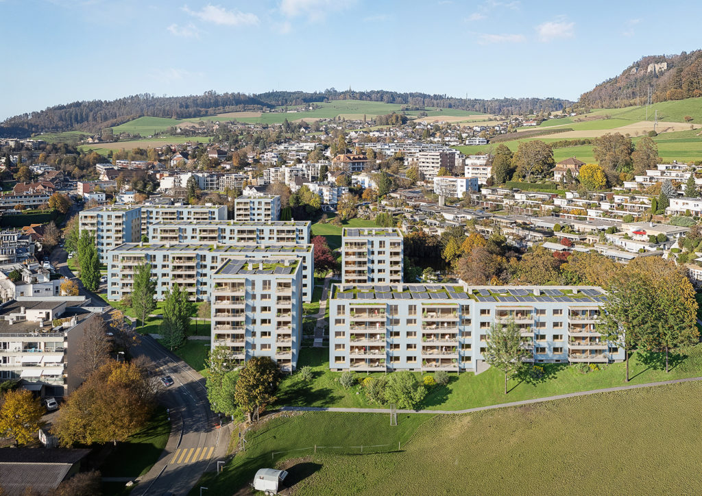 Willkommen in der Lindenmatt West - Aussenvisualisierung