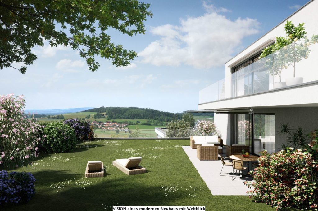 Exklusives Grundstück mit vielfältigem Potenzial - VISION eines modernen Neubaus mit Weitblick