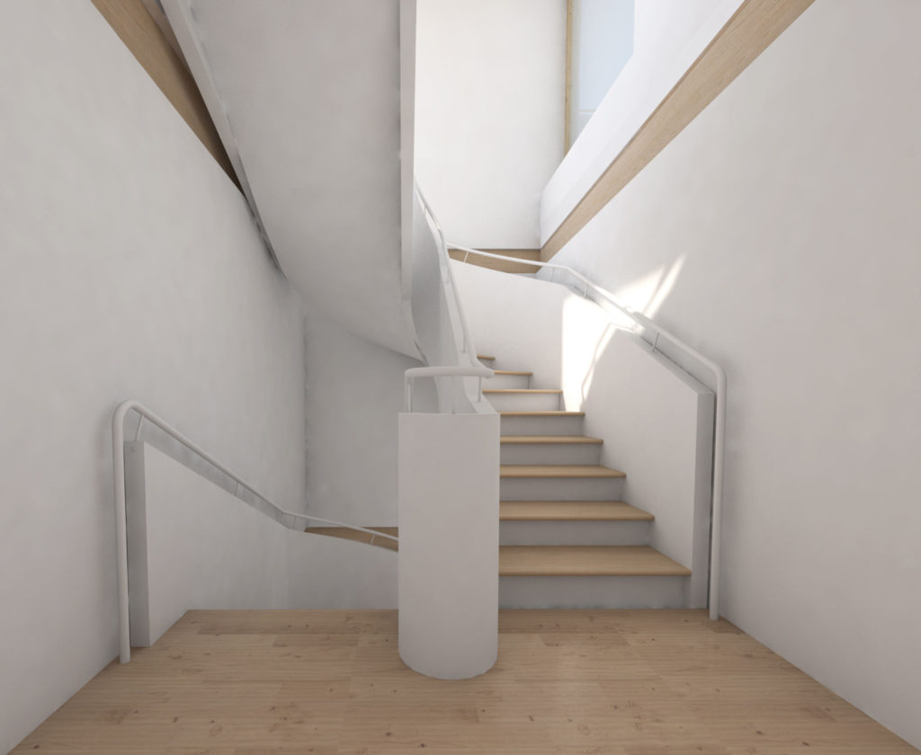 Neubau in Riehen, 6.5 Zimmer und 7.5 Zimmer DEFH - House B: Staircase