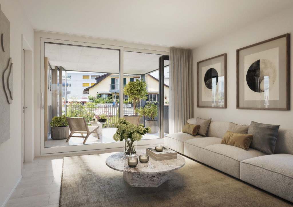 Noch 2 Eigentumswohnungen in Lausen verfügbar - Swiss Interactive Visualisierung