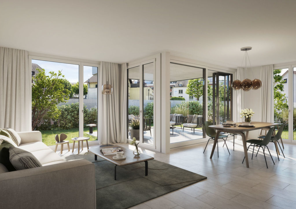 Noch 2 Eigentumswohnungen in Lausen verfügbar - Swiss Interactive Visualisierung