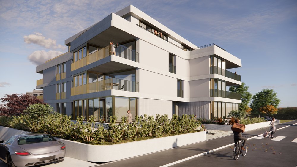 14 hochwertige Eigentumswohnungen in Reinach BL - 7500_Strasse_240625