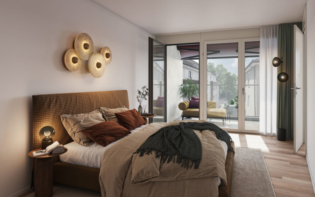 Erstvermietung in Oerlikon - 113245_Baumackerstrasse_IP_bedroom_V01