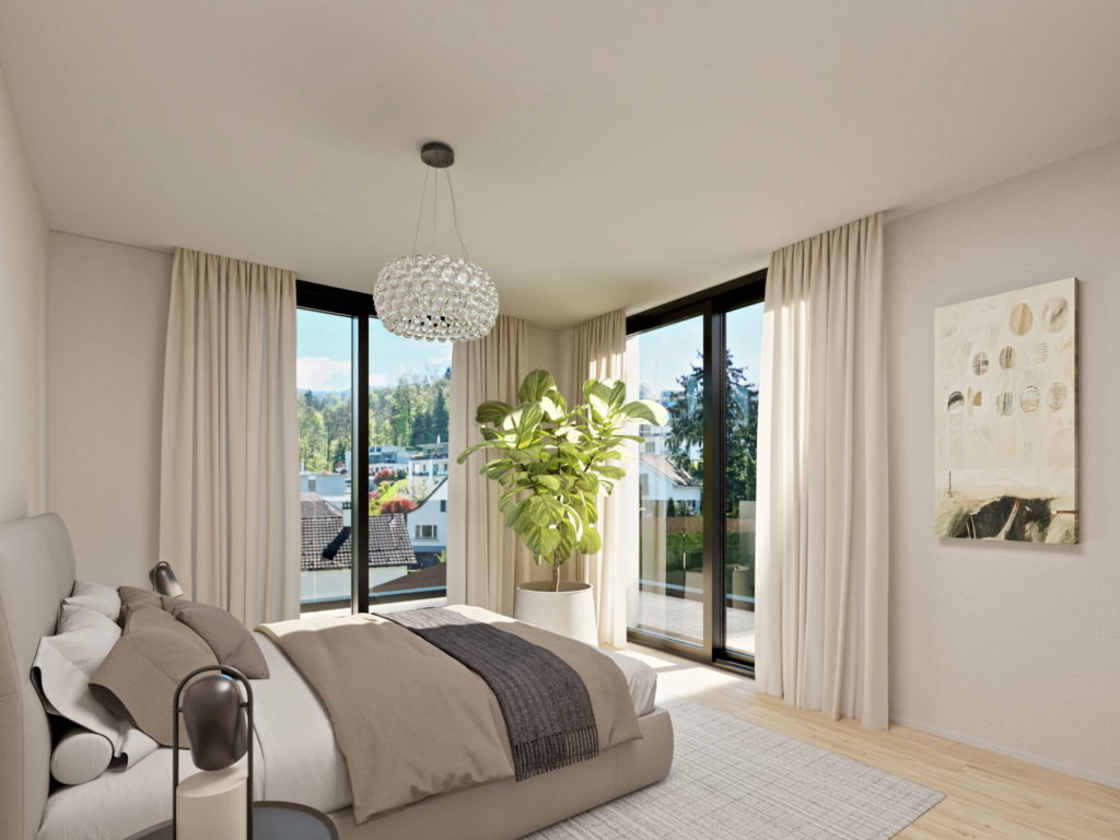 RIVA - 5 Eigentumswohnungen in Richterswil - Schlafzimmer