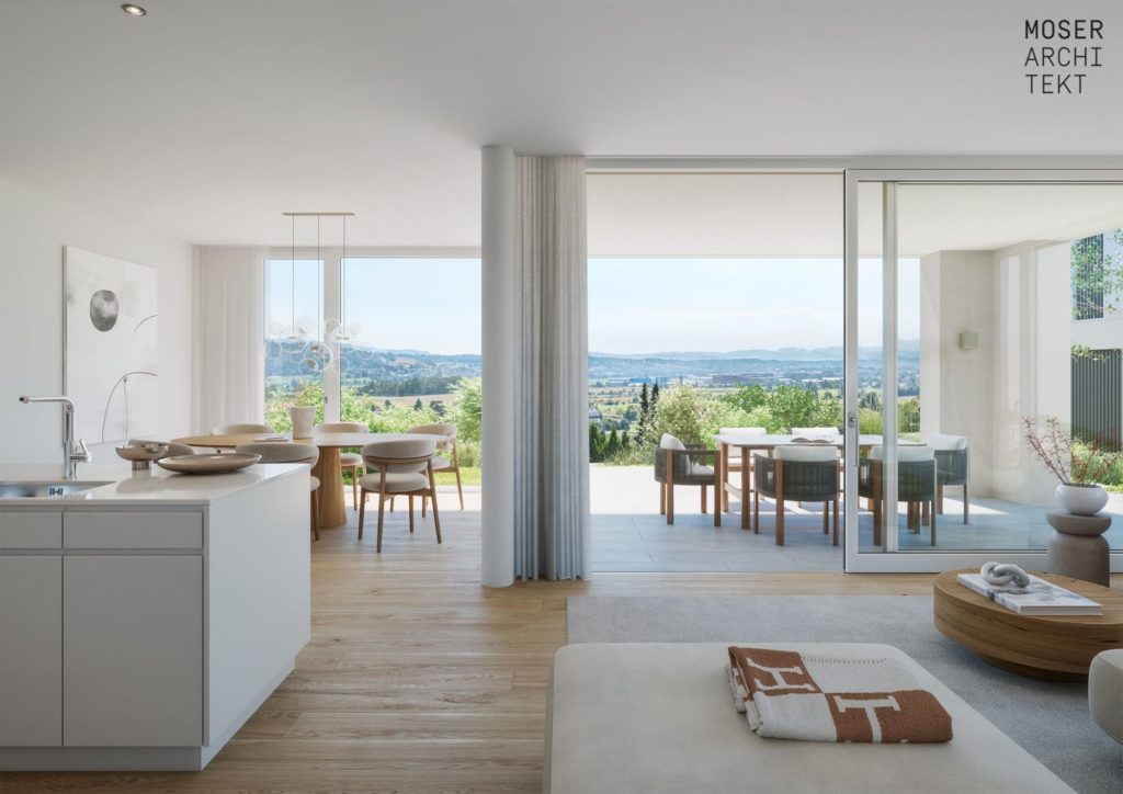 4.5-Zimmer-Terrassenwohnung mit sensationeller Bergsicht - Bild 3