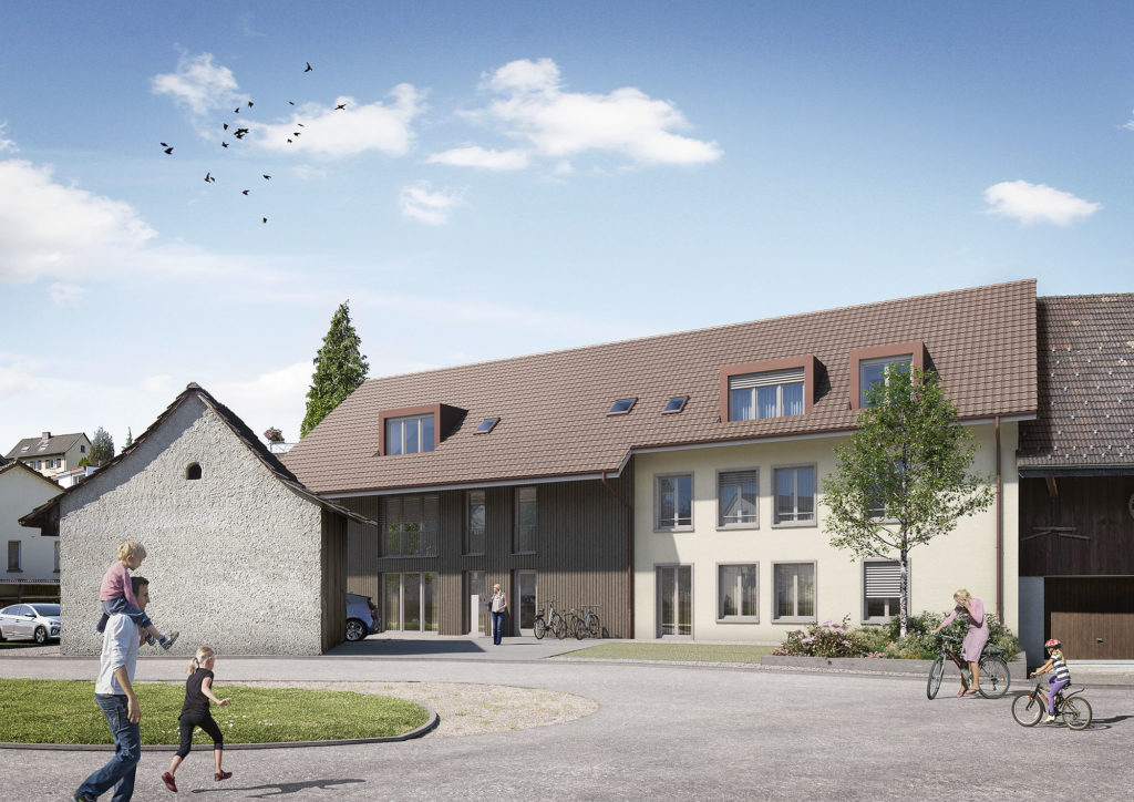 Ehrendingen: Attraktive Eigentumswohnungen - Aussenvisualisierung