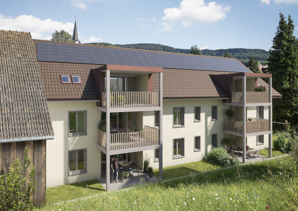 Ehrendingen: Attraktive Eigentumswohnungen - Aussenvisualisierung