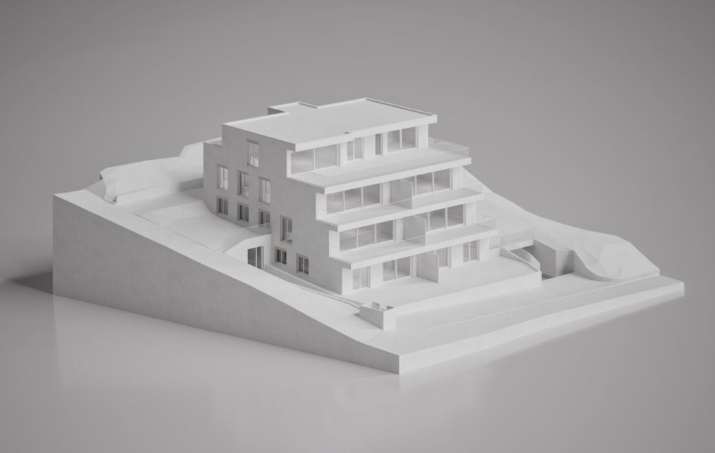 Projektankündigung in Männedorf - Gipsmodell 01
