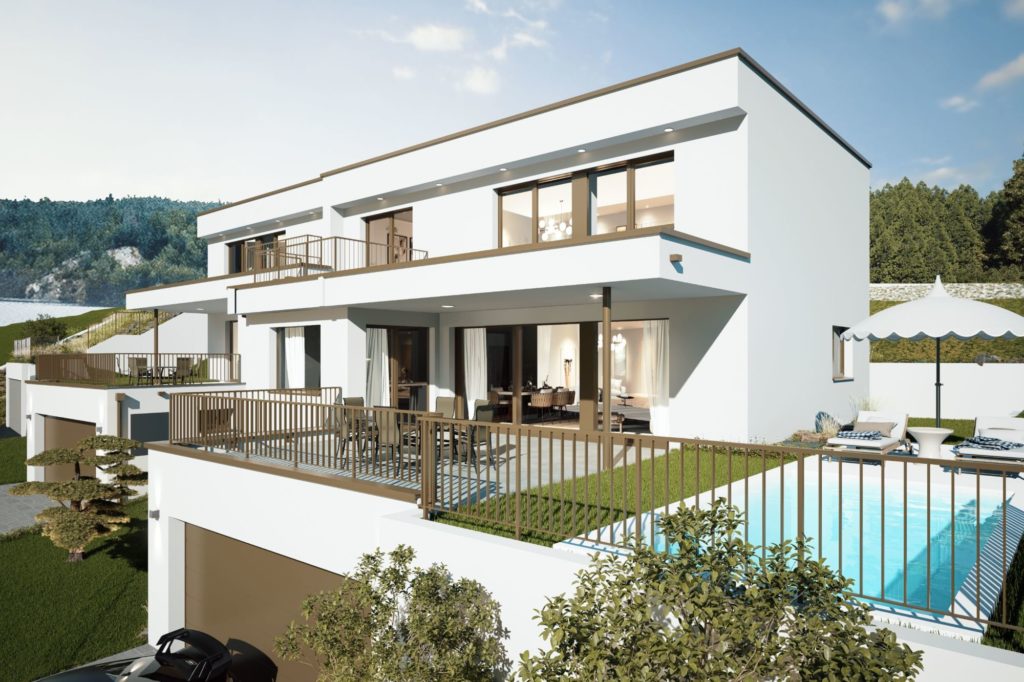 Exklusive Doppeleinfamilienhäuser mit Weitblick - Haus rechts vorne 20250914