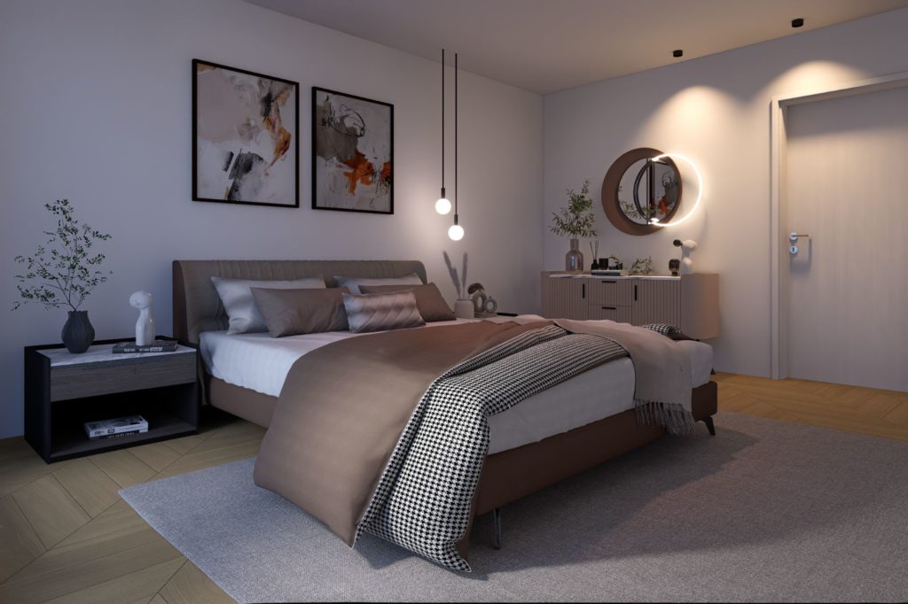 Exklusive Doppeleinfamilienhäuser mit Weitblick - Schlafzimmer