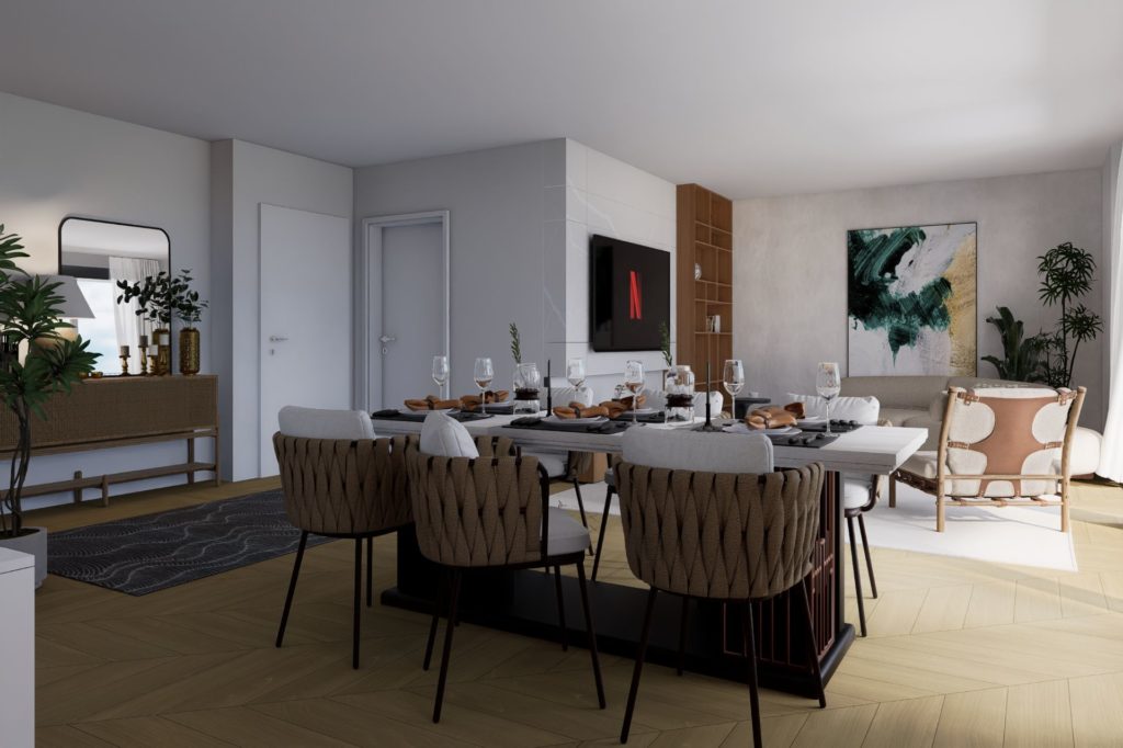 Exklusive Doppeleinfamilienhäuser mit Weitblick - Wohnzimmer1