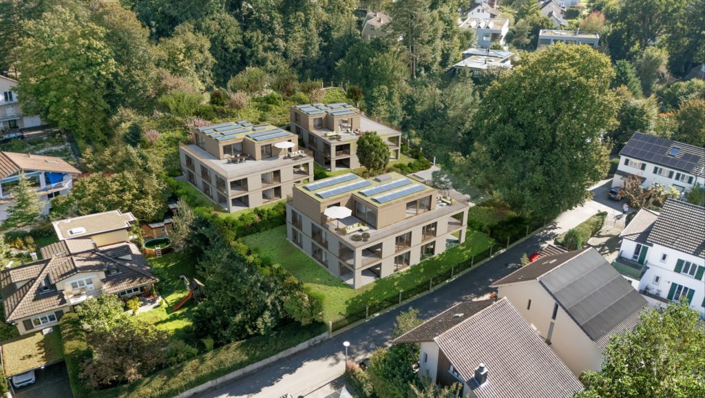 Neubau: 14 Eigentumswohnungen in Arlesheim - Visualisierung