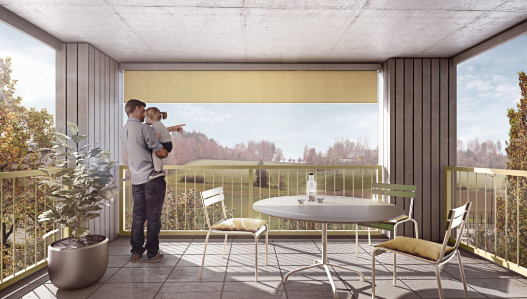 Erstvermietung von 154 Wohnungen Niederwangen BE - Balkon