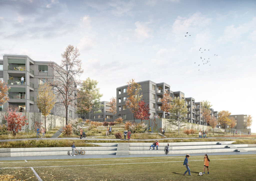 Erstvermietung von 154 Wohnungen Niederwangen - Aussenansicht