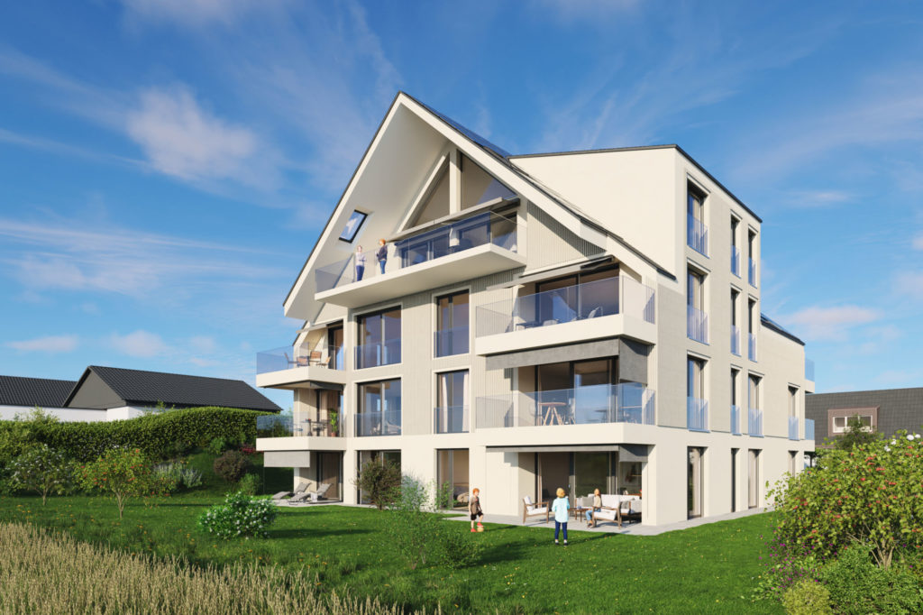 Neubauprojekt mit Eigentumswohnungen in Oerlingen - Aussen_W_1_v1