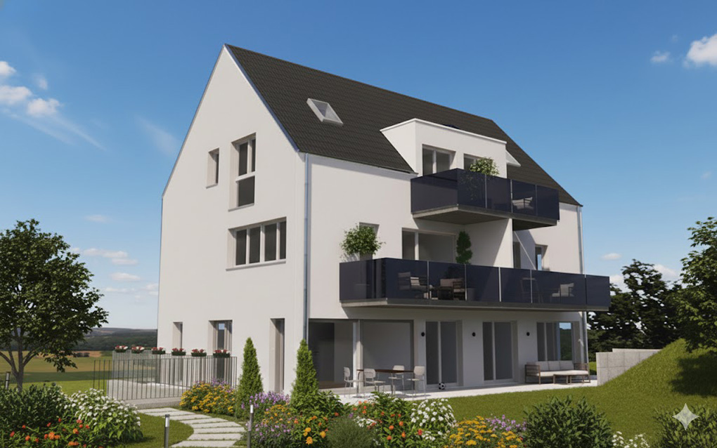 Exklusive Dachwohnung mit Bergsicht in Obfelden - MFH Aussenansicht