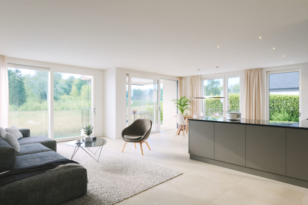 Helle 3.5-Zimmer-Wohnung mit zwei Balkonen und Weitblick ins Grüne - Wohnung W21