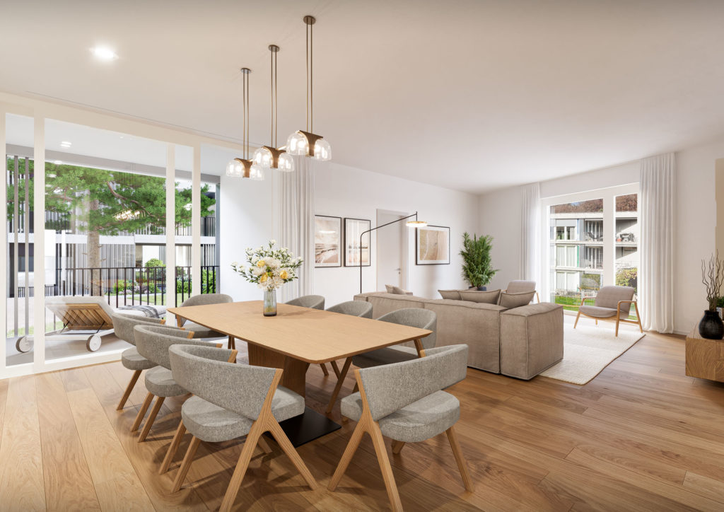 Baden-Dättwil: Attraktive Mietwohnungen - Innenvisualisierung