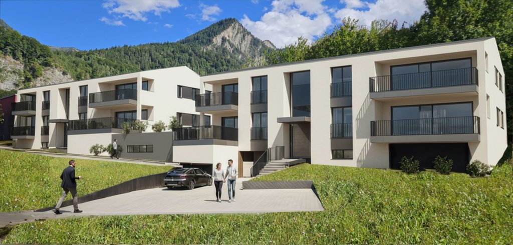 Hochwertige Eigentumswohnungen in Trimmis - 446_MFH Ober Gässli_Visu Aussen 1.2