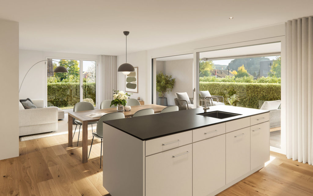 Gränichen: Attraktive Eigentumswohnungen - Innenvisualisierung