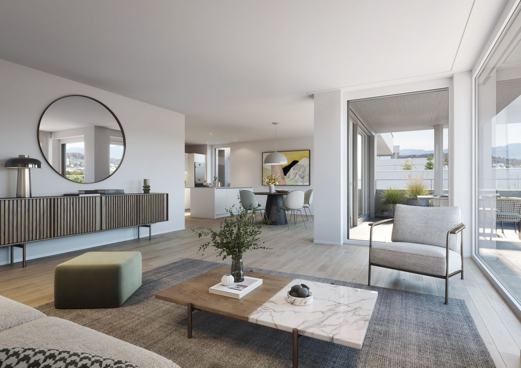 Gränichen: Leben am «Farnweg» - Innenvisualisierung