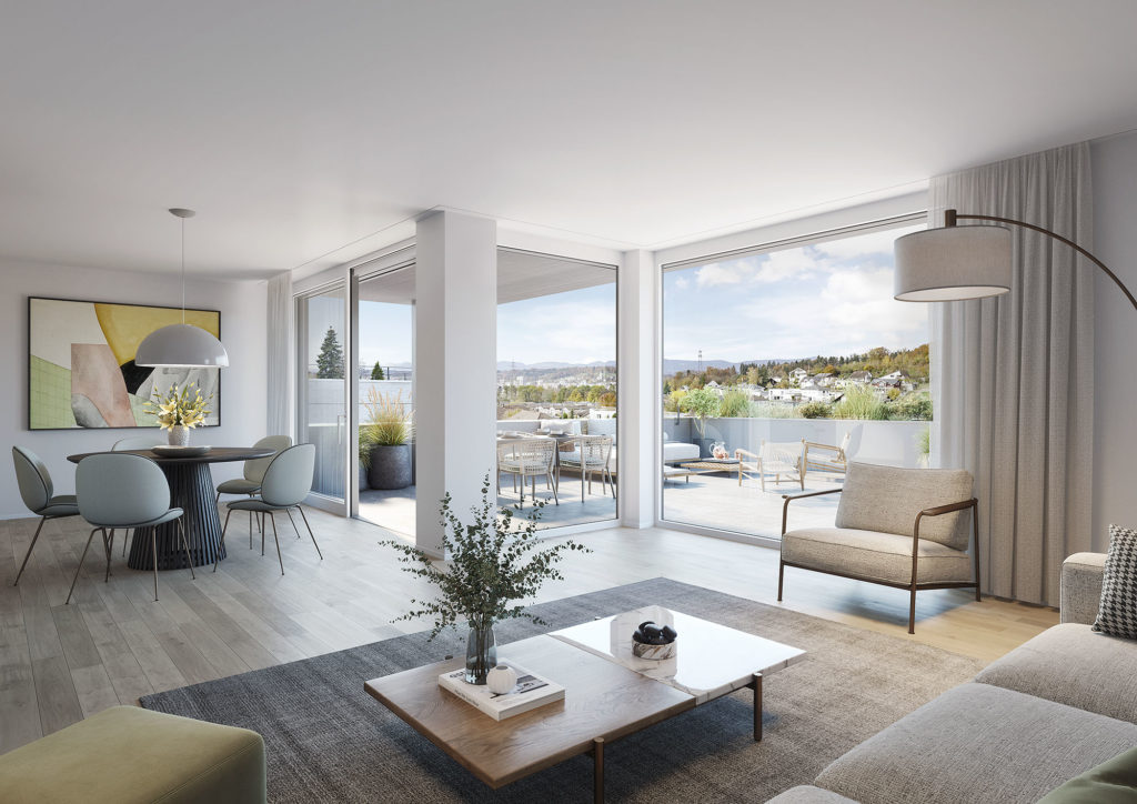 Gränichen: Leben am «Farnweg» - Innenvisualisierung