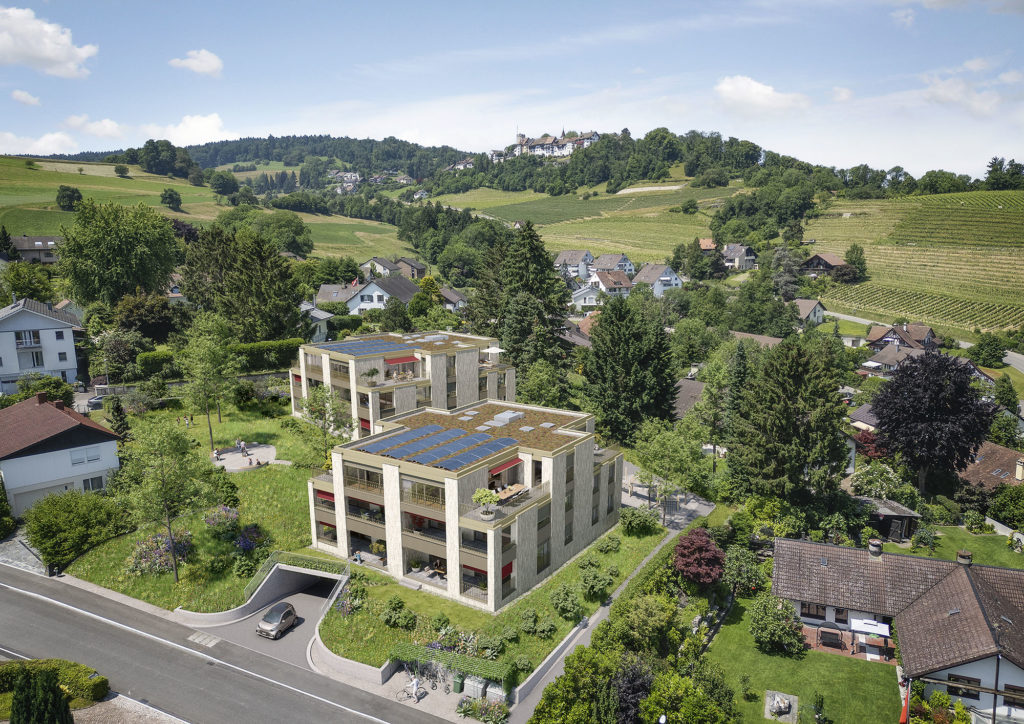 Eigentumswohnungen in Dielsdorf - Aussenansicht beide Häuser