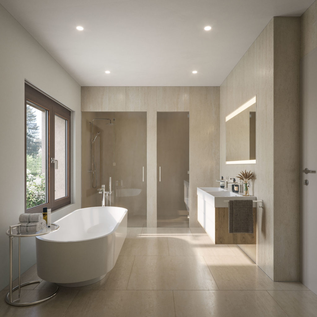 Neubauprojekt "Unterm Wenkenpark", Riehen - Badezimmer