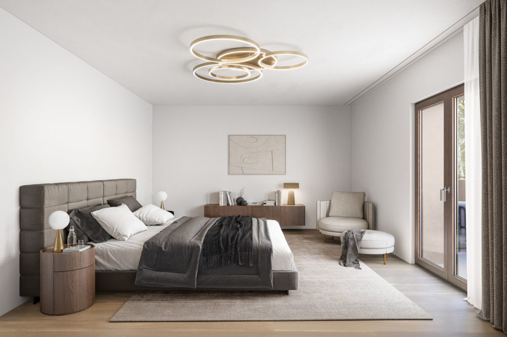 Neubauprojekt "Unterm Wenkenpark", Riehen - Schlafzimmer