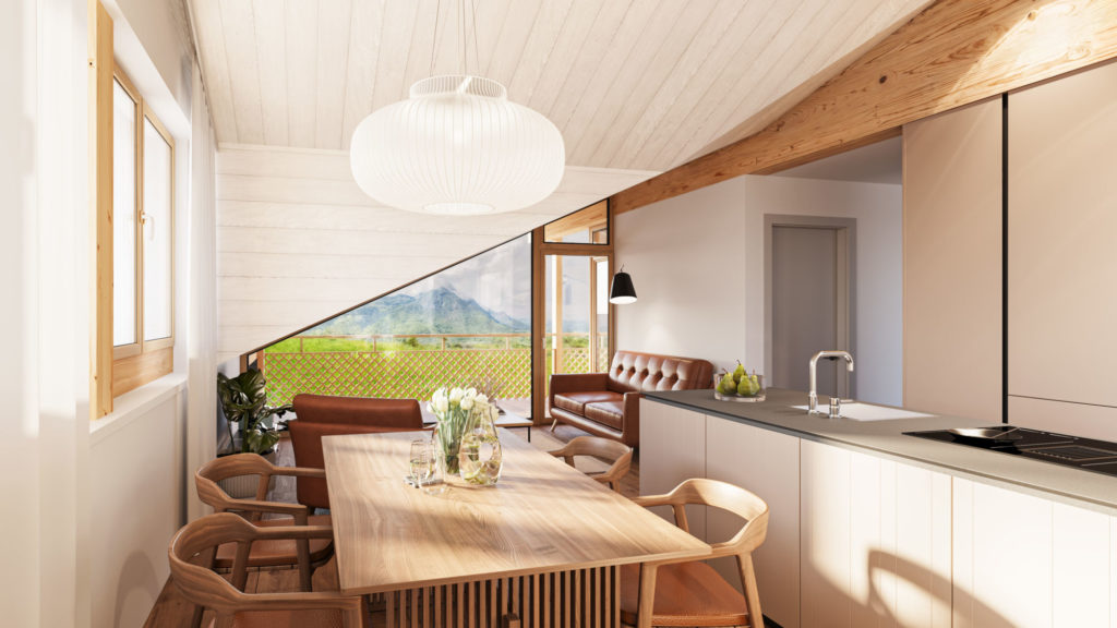 Exklusive Ferienwohnungen in Faltschen - Kochinsel