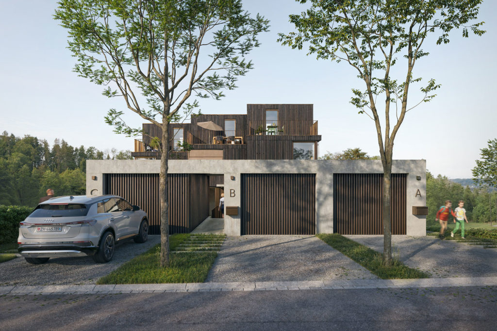 3 hochwertige Reihenhäuser in Uster - USEN_Visualisierung_03