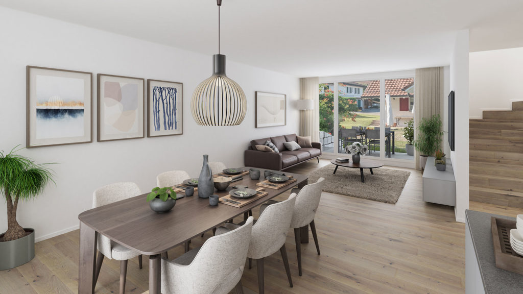 Chriesiblüte - 4 exklusive Wohnhäuser in Böswil - 2-DEFH-Hangstrasse-Boswil-1