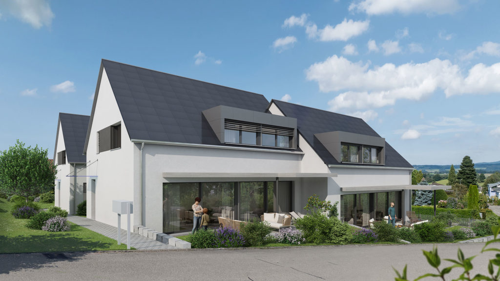 Chriesiblüte - 4 exklusive Wohnhäuser in Böswil - 2-DEFH-Hangstrasse-Boswil