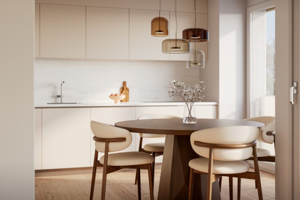 Seidelhof73 - Neubauprojekt mit Eigentumswohnungen - 4OG_Wo-Ku_closeup_4K