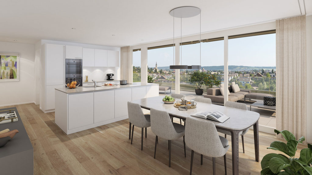 Himmelrych - 4 hochwertige Terrassenwohnungen - Whg-Fellenberg-E3-&amp;amp;-E4