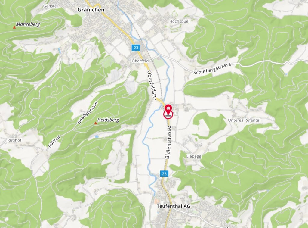 Gränichen: Baulandparzelle mit grossem Potential - Adresse Bauland Graenichen