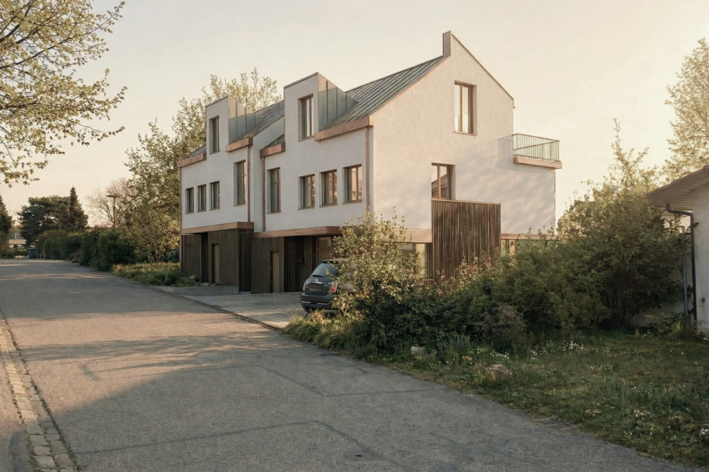 Exklusive Häuser in Wettswil am Albis - Visualisierung Heidechilestrasse 9