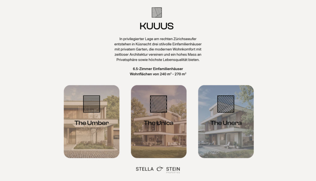 KUUUS - ANKÜNDIGUNG - 3x Neubau EFH in Küsnacht -  Bild 2