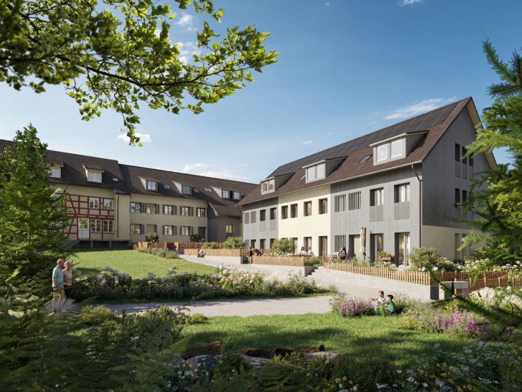 5.5 bis 7.5-Zimmer-Reihenhäuser in Altikon - Aussenansicht