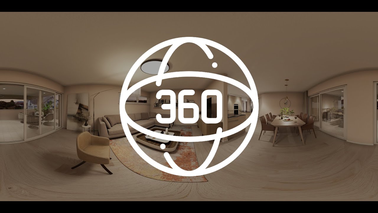 360 Grad Panorama Wohnzimmer