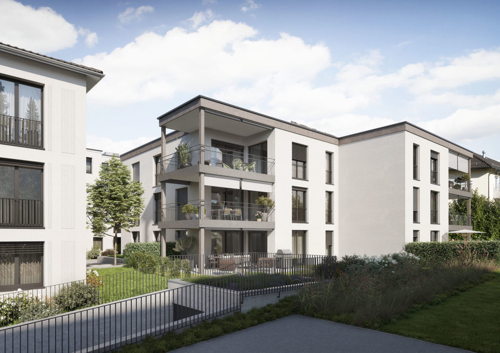 Neubau Eigentumswohnungen in Bülach - Swiss Interactive Visualisierung