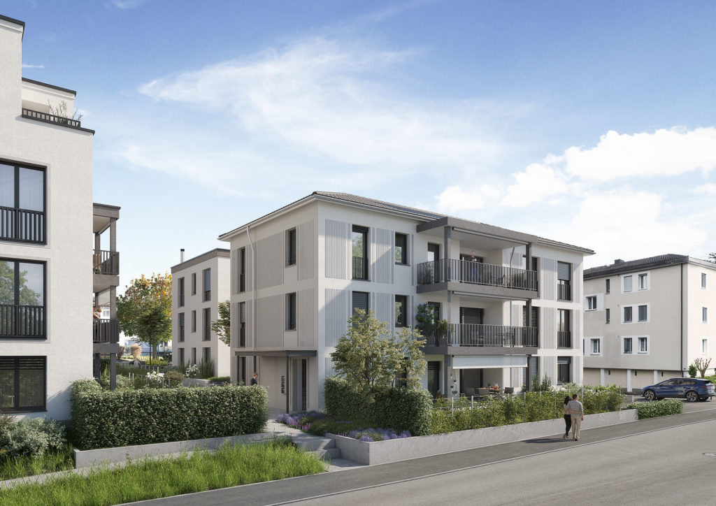 Neubau Eigentumswohnungen in Bülach - Swiss Interactive Visualisierung