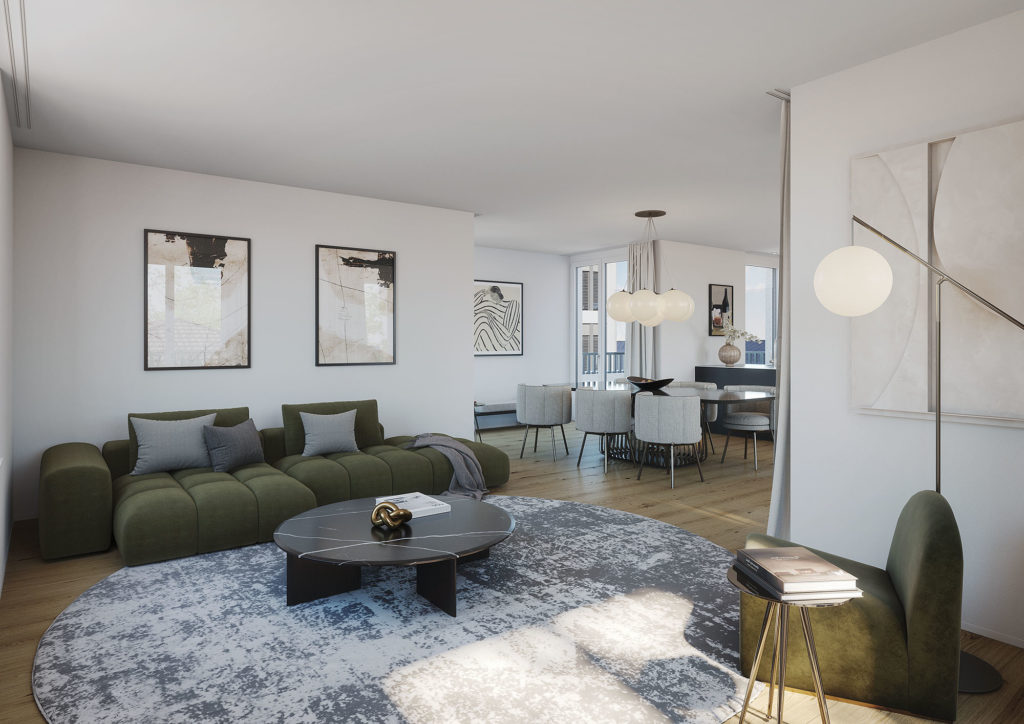 Neubau Eigentumswohnungen in Bülach - Swiss Interactive Visualisierung