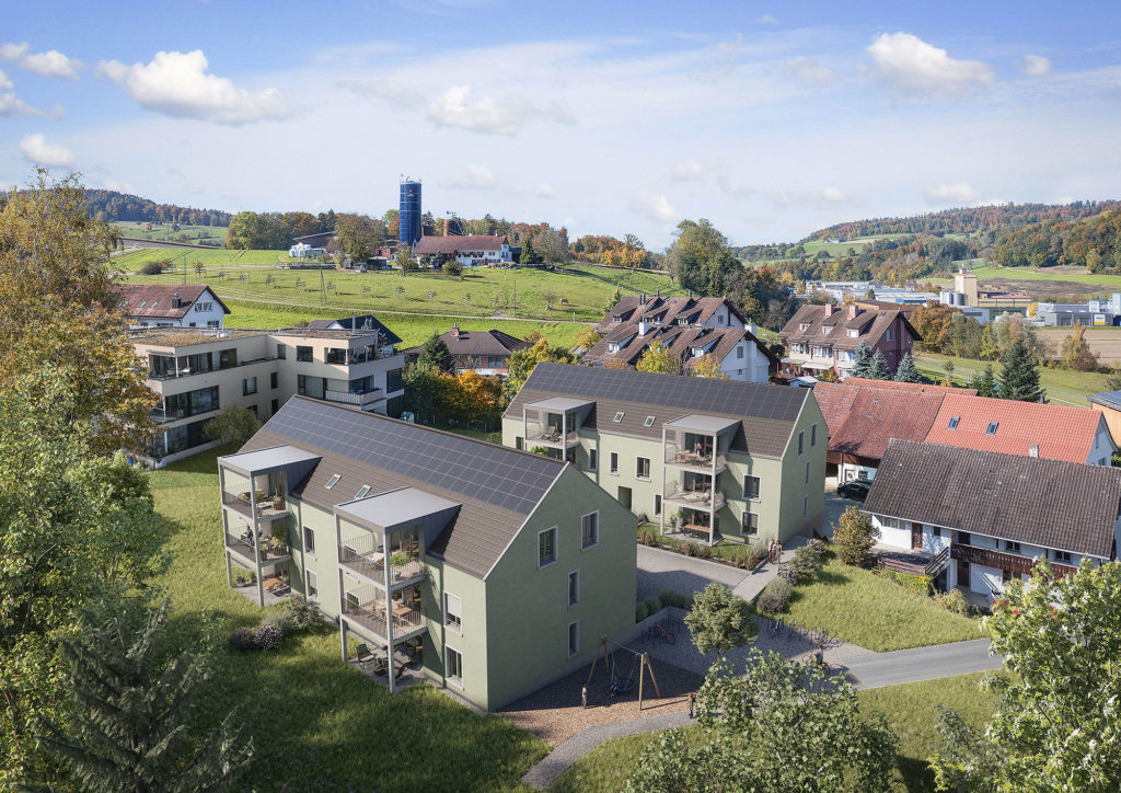 Lengnau AG: Attraktive Eigentumswohnungen - Aussenvisualisierung